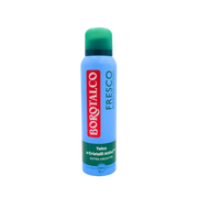 Vue avant du déodorant spray Borotalco Talco Cristalli Attivi 48h sans alcool – 150 ml