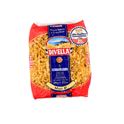 Pâtes Divella Mista 41, mélange de pâtes courtes italiennes en semoule de blé dur, emballage rouge et bleu, format 500g.