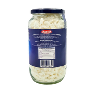 Pot d'effervescent au jus de citron Castran, vue arrière avec liste des ingrédients et informations nutritionnelles en plusieurs langues.