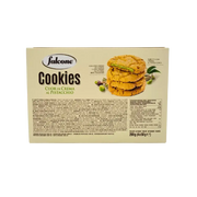 Dos du paquet de cookies Falcone cœur pistache avec liste des ingrédients - 200 g