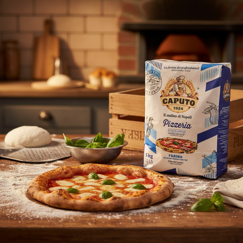 Farine Caputo 00 - Qualité Pro Pizzas (5 kg) - en situation d'usage
