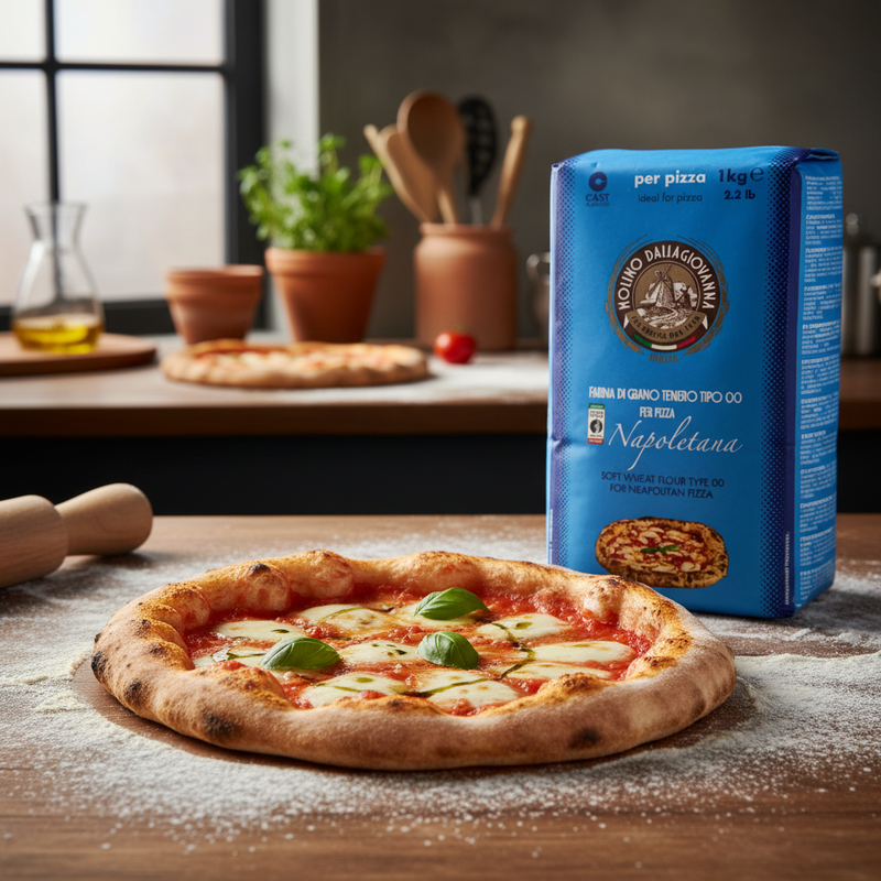Farine Tipo 00 Pizza Napolitaine Molino Dalla Giovanna – Format (1KG) - en situation d'usage