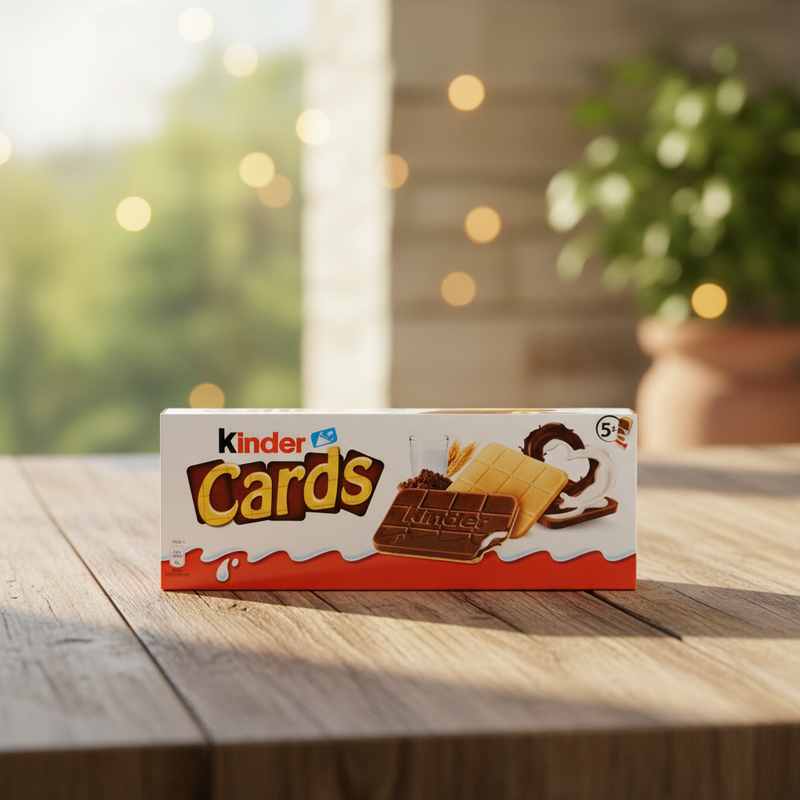 Waffeln Kinder Cards Kinder - Milch- & Schokoladenfüllung (128 g) 