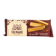 Gaufrettes au chocolat noir Gianduia, Tre Marie, 175g, délicates et croustillantes, produit italien raffiné.