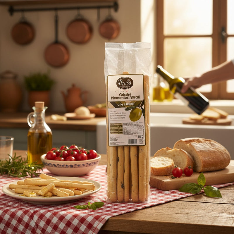 Gressin olive Brusa 200g – Recette Piémontaise — cuisine italienne authentique