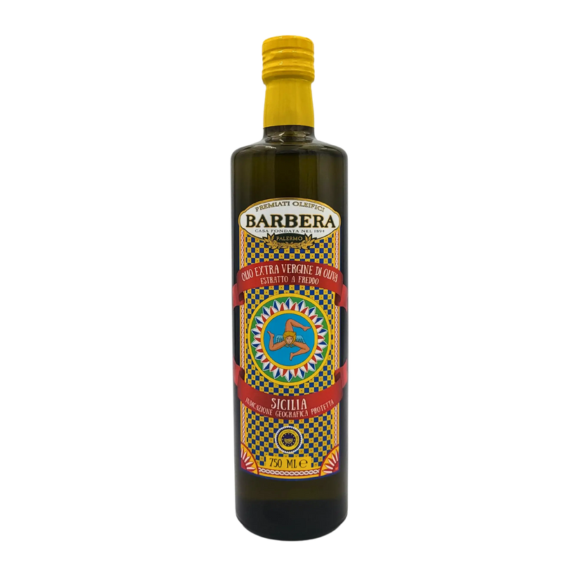Huile d'olive extra vierge de Palerme Barbera 75cl - Face avant