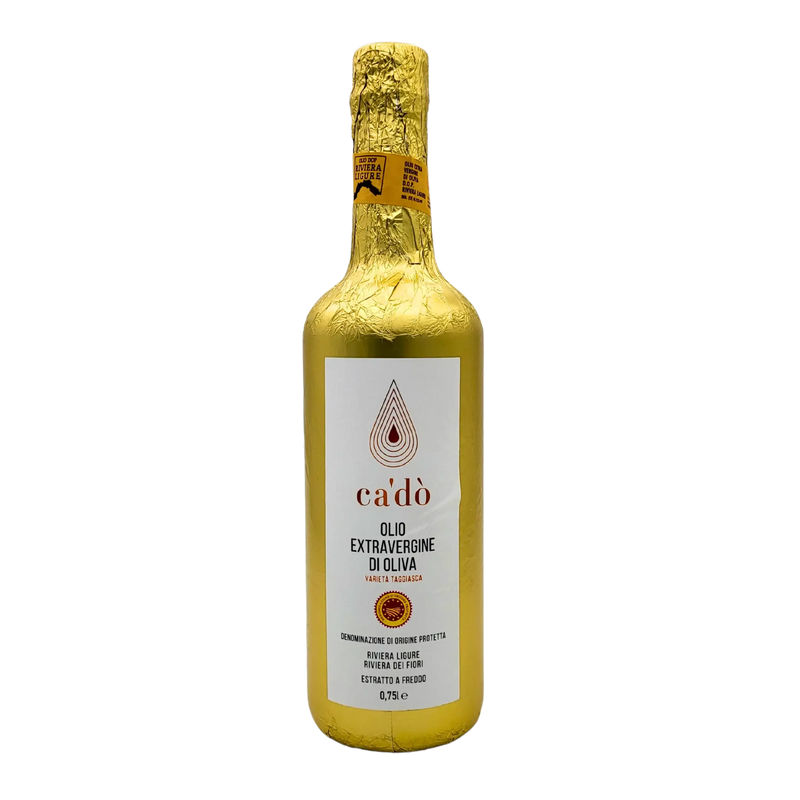 Huile d'olive extra vierge Riviera Ligure DOP Ca' Dò 75cl - Bouteille face avant