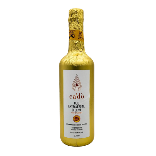 Huile d'olive extra vierge Riviera Ligure DOP Ca' Dò 75cl - Bouteille face avant