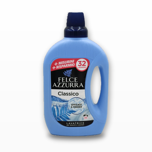 Lessive Liquide Felce Azzurra - Parfum Classique (1,6 L) — face avant