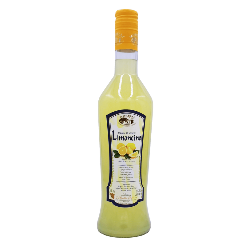 Liqueur Citron Italienne Morelli - Saveur Morelli (70 cl / 2 L) — face avant