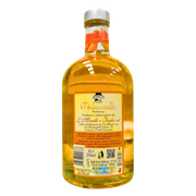 Vue arrière de la liqueur Meloncino Morelli 50cl, mettant en avant les détails de la composition et les informations nutritionnelles.