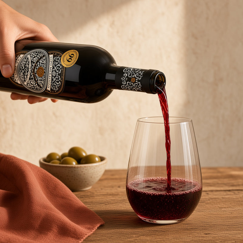 Lupo Meraviglia Tre di Tre versé dans un verre — dégustation EasyGusto