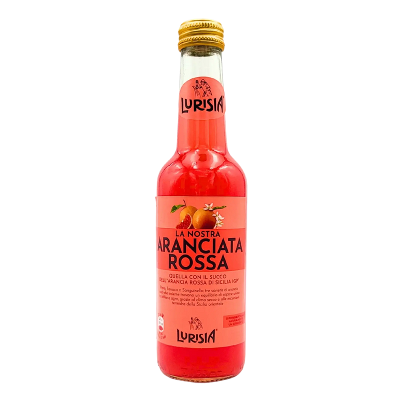 Lurisia Aranciata Rossa - Boisson Gazeuse à l'Orange Sanguine de Sicile IGP 275ml