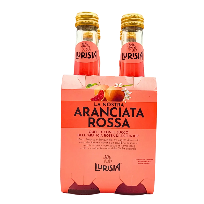 Lurisia Aranciata Rossa - Boisson Gazeuse à l'Orange Sanguine de Sicile IGP 275ml