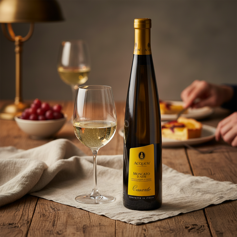 Moscato d’Asti Casarito Acquesi - Vin pétillant doux (75 cl) - en situation d'usage