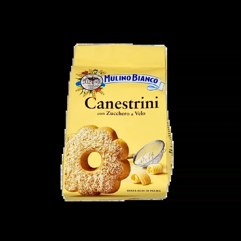 Canestrini Mulino Bianco - Biscuits sablés au sucre glace (200 g) - face avant