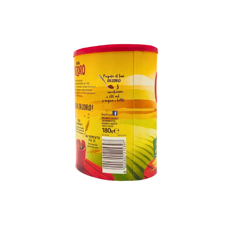 Instructions pour Nestlé Orzoro soluble goût cacao doux - 180g.