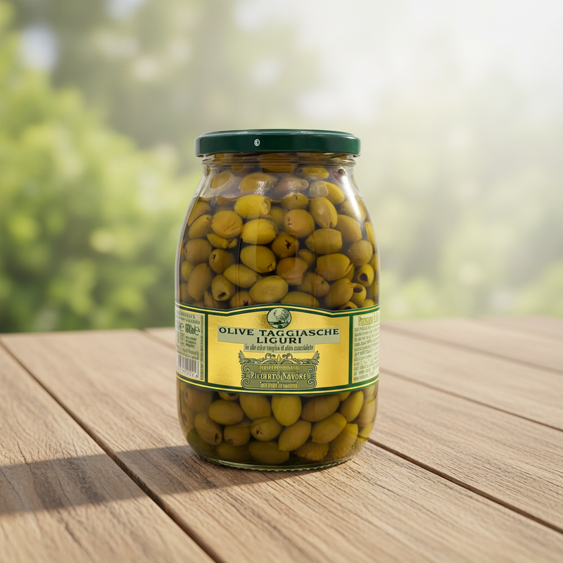Taggiasca-Oliven Piccardo & Savoré – Mariniert in nativem Olivenöl (1 kg)