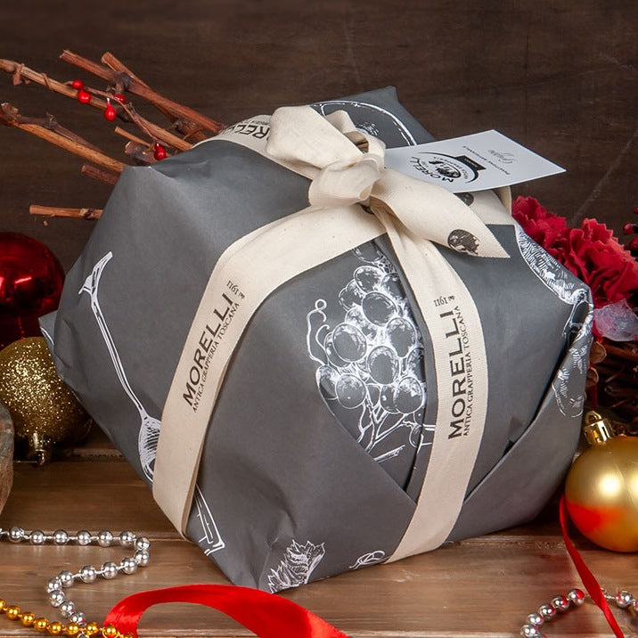 Panettone mit Grappa und handgemachter dunkler Schokolade aus der Toskana Morelli 750g