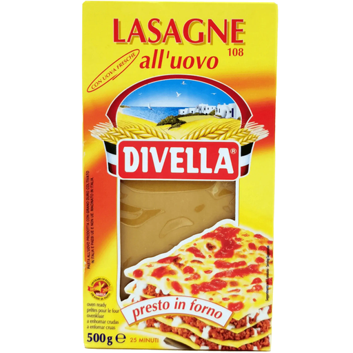 Lasagne aux œufs Divella – Recettes traditionnelles (500 g) — face avant