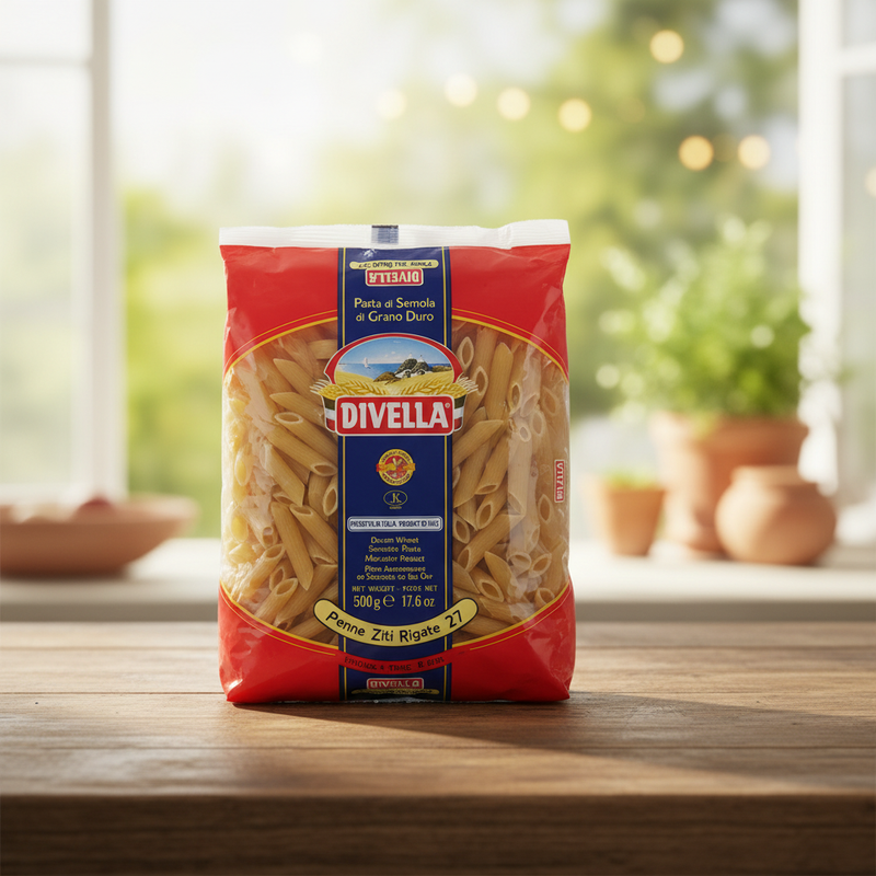 Penne Ziti Rigate Divella – Format (500 g) 