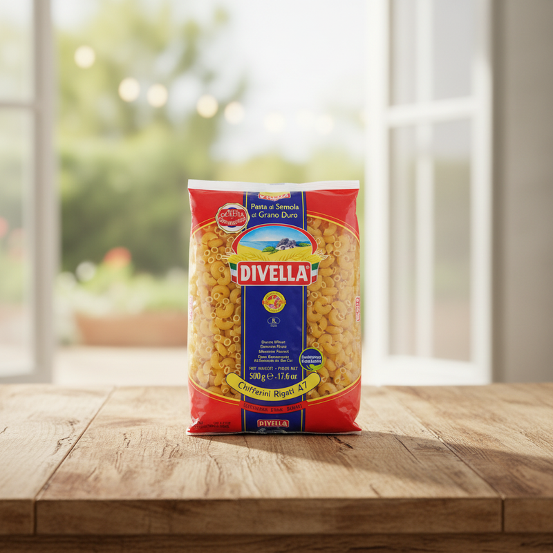 Chifferini Rigati Divella - Kurze Rigate-Nudeln (500 g) 