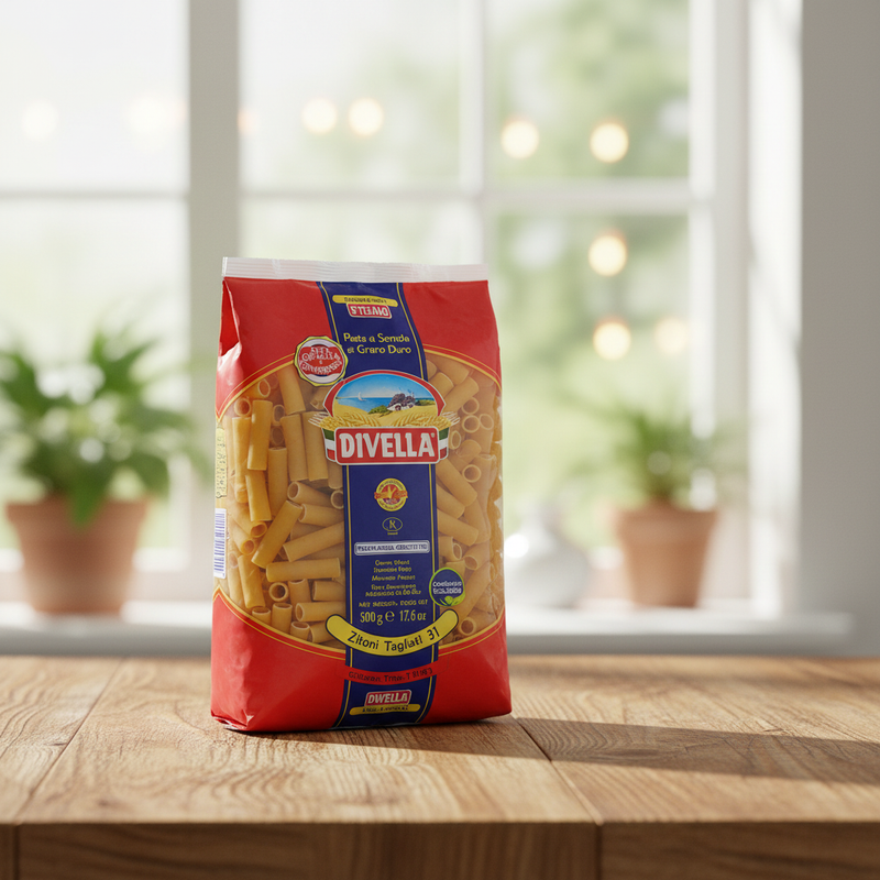 Zitoni Tagliati Divella – Röhren-Pasta (500 g)