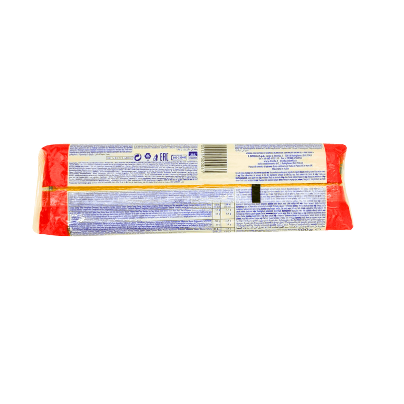 Pâtes longues Bucatini n°6 Divella 500g – Informations nutritionnelles et composition pour des pâtes de qualité supérieure.