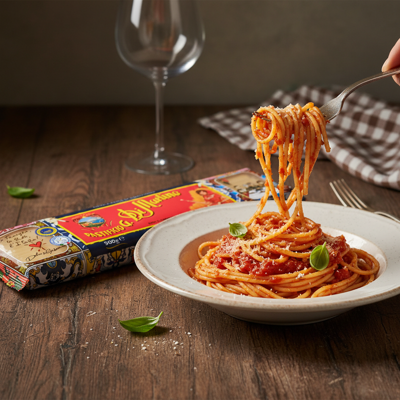 Spaghetti di Gragnano IGP Di Martino – Format (500 g) — en situation