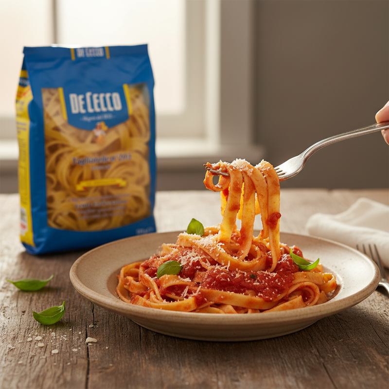 Tagliatelle n°203 De Cecco - Pâtes longues (500 g) - en situation d'usage