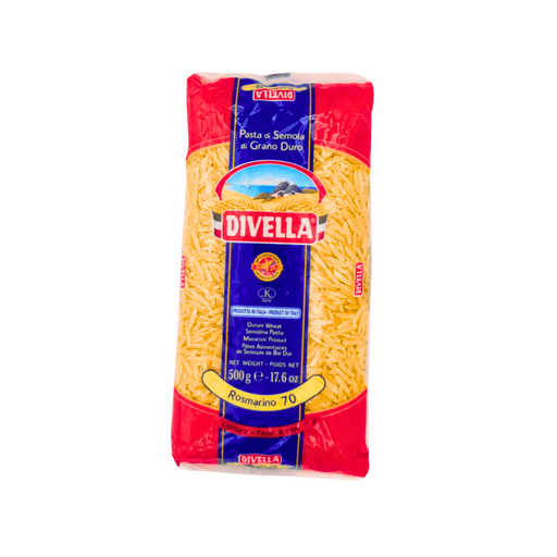 Paquet de pâtes Rosmarino N°70 Divella 500g - Pâtes italiennes en semoule de blé dur, idéales pour les soupes et potages.