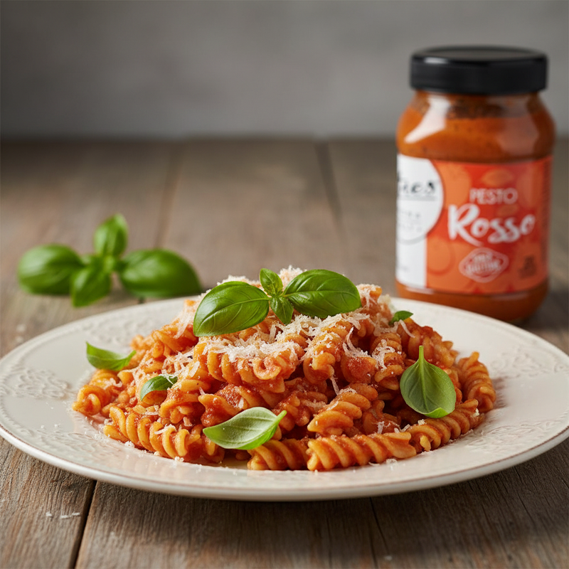 Pesto Rosso Citres – Sauce Tomate Sans Gluten Vérone - en situation d'usage