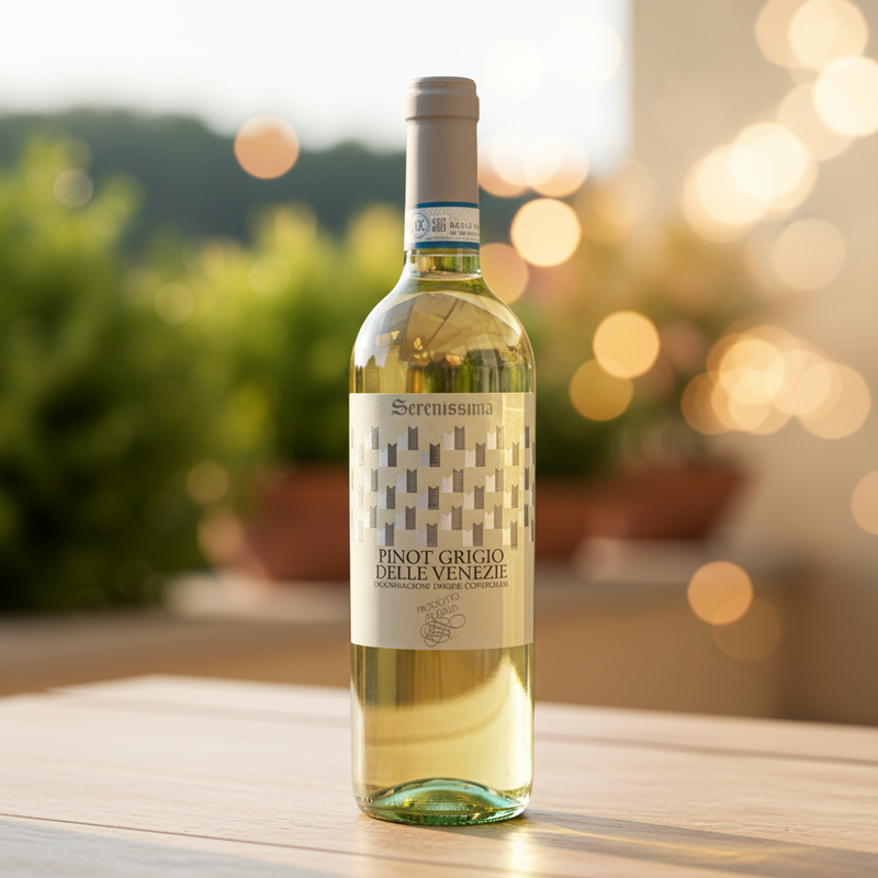 Pinot Grigio delle Venezie Serenissima - Trockener Weißwein aus Italien (75 cl) 