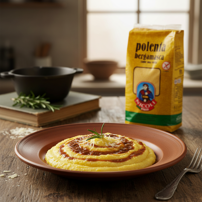 Polenta Bergamasca Nicoli - Farine de Maïs (1 kg) — en situation