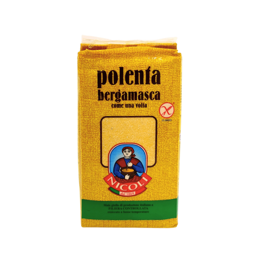 Polenta Bergamasque Nicoli 1kg - Farine de maïs italienne traditionnelle - Face avant