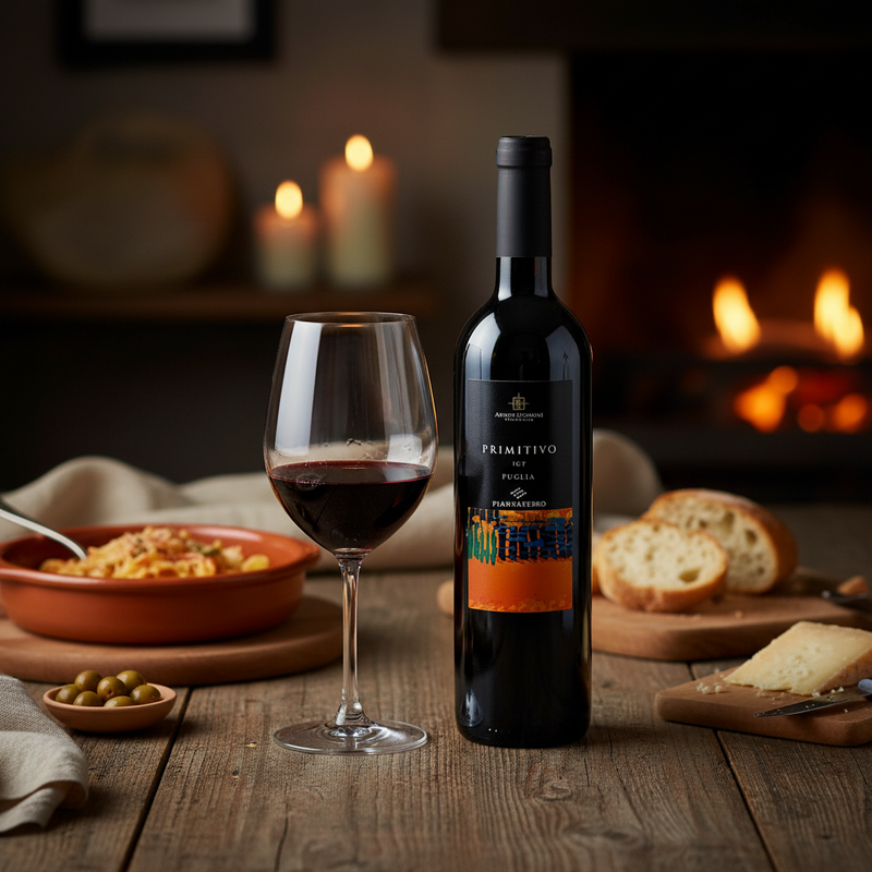 Primitivo Puglia IGT Piantaferro Anno Domini – Vin Rouge (75 cl) - en situation d'usage