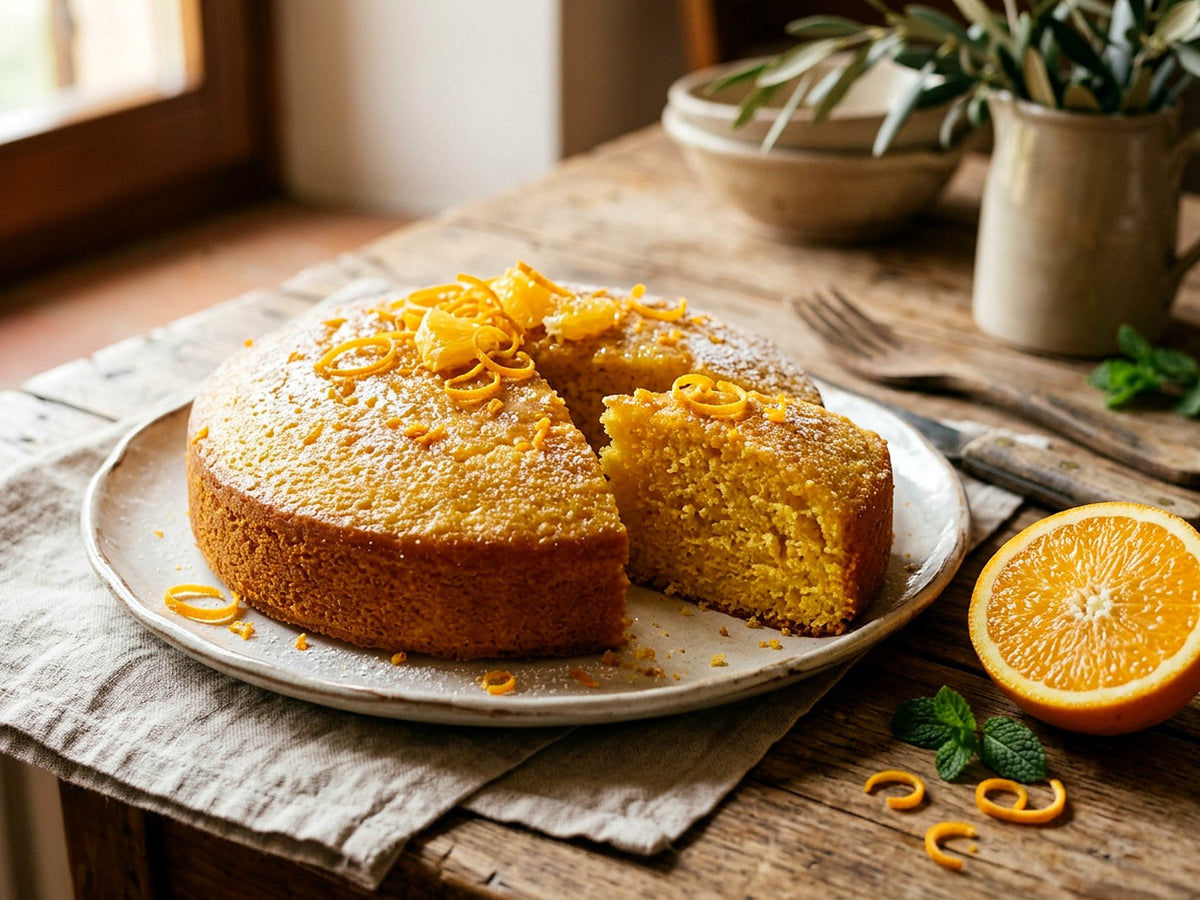 Gâteau à l'huile d'olive et à l'orange
