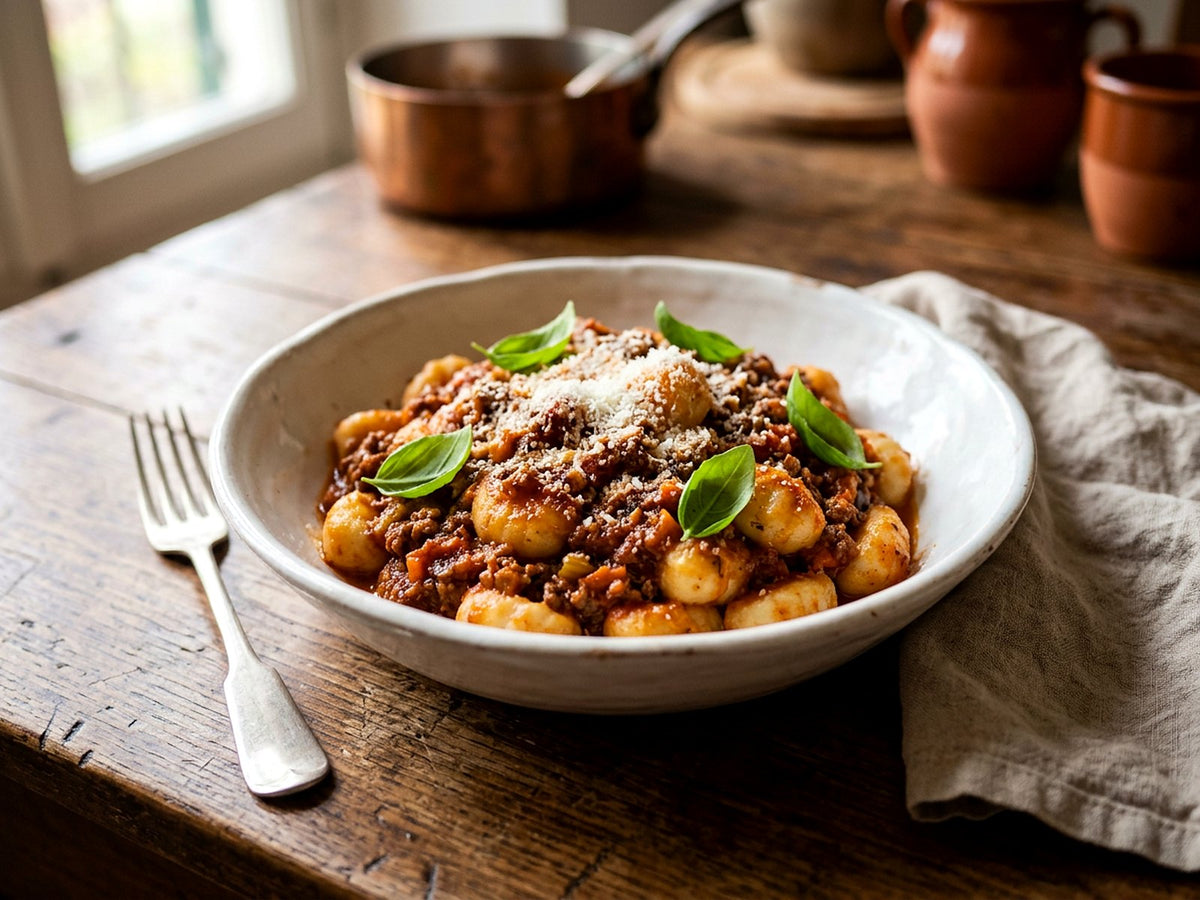 Gnocchi au ragù à la bolognaise
