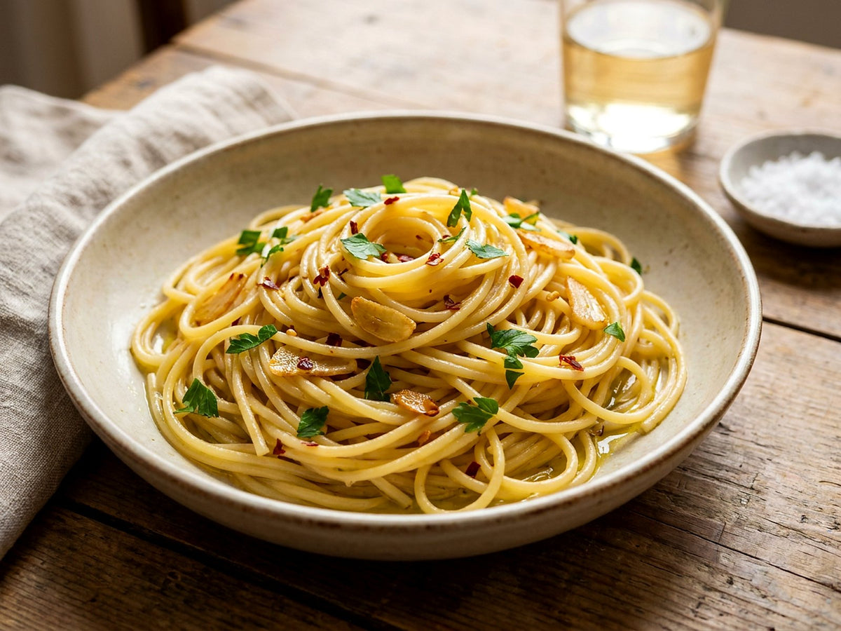 Spaghetti aglio, olio e peperoncino