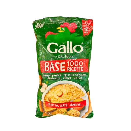 Paquet de riz aux cèpes Gallo - Base pour risotto, arancini et autres recettes - 1kg