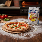 Semoule Spéciale Pizza Staccapizza Molino Spadoni – (1  kg) - en situation d'usage