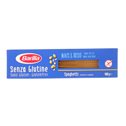 Paquet de spaghetti sans gluten Barilla 400g - Pâtes italiennes à base de maïs et riz complet, parfaites pour les régimes sans gluten.