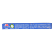Côté du paquet de spaghetti sans gluten Barilla 400g - Tableau des valeurs nutritionnelles des pâtes italiennes sans gluten.