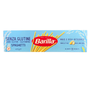 Paquet de spaghetti sans gluten au maïs Barilla 400g - Pâtes italiennes idéales pour les régimes sans gluten, à base de maïs et riz complet.