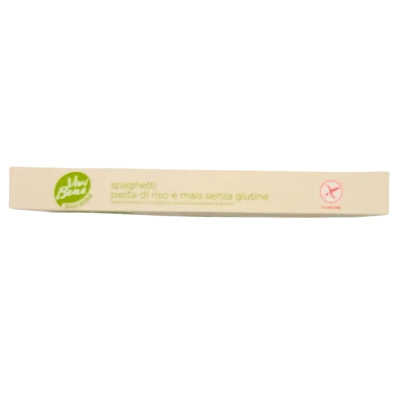 Pâtes spaghetti sans gluten Vivi Bene 400g, vue latérale du paquet