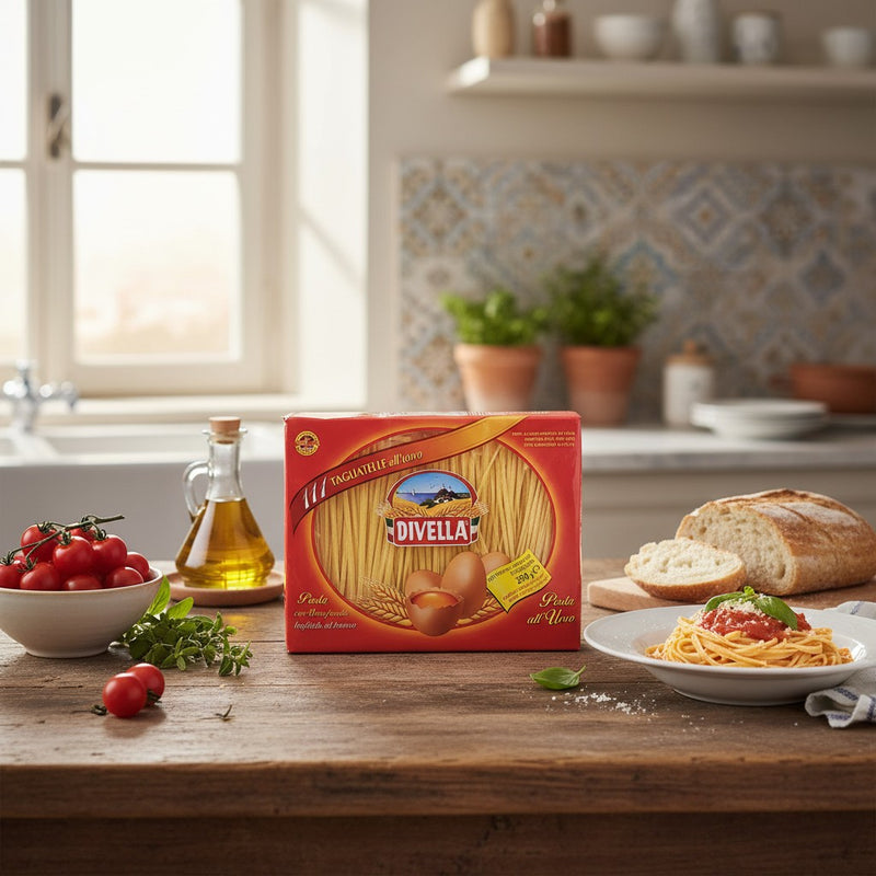Tagliatelles aux Œufs Divella – Authentiques pâtes italiennes (250 g) — cuisine italienne authentique