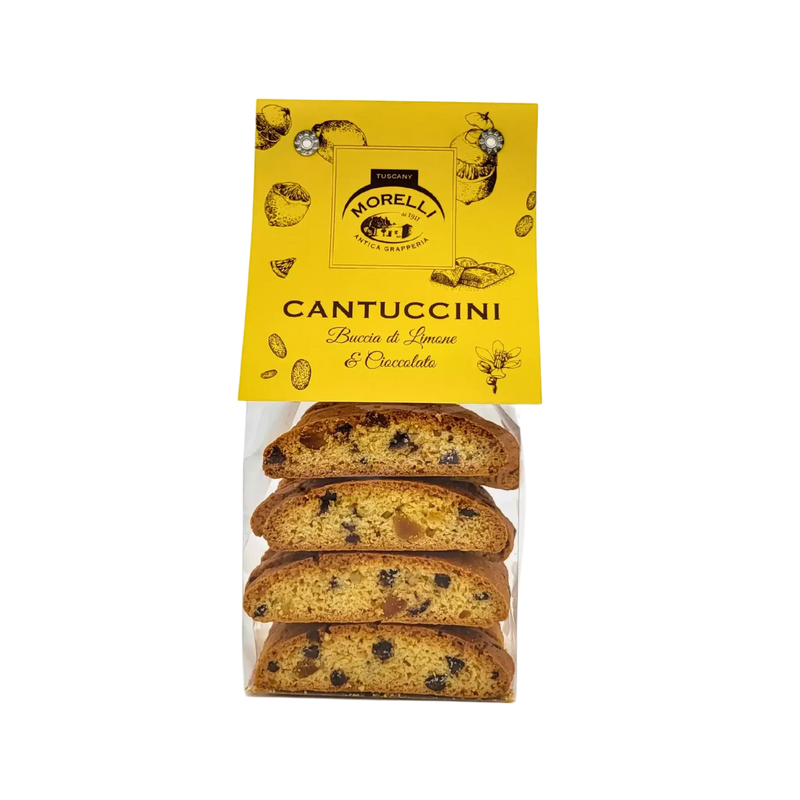 Biscuit Cantucci Écorce de Citron et Chocolat Noir Morelli 200g