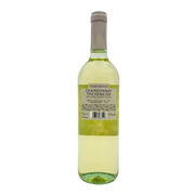 Bouteille de Chardonnay Trevenezie IGT Serenissima 75cl, vin blanc italien avec étiquette descriptive.