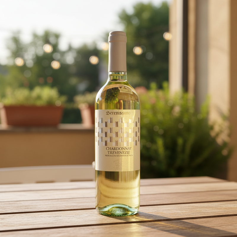 Chardonnay Trevenezie Serenissima - Italienischer Weißwein (75 cl) 