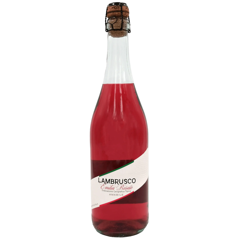 Vin Lambrusco Rosato Emilia IGT – Pétillant (75 cl) — face avant